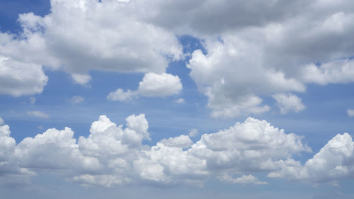 Low angle view of clouds in sky