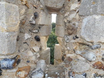 Full frame shot of stone wall