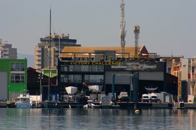 Boats in harbor