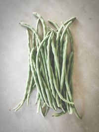 High angle view of vegetables on table