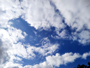 Low angle view of clouds in sky