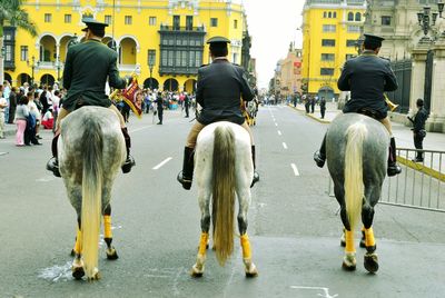 People on city street