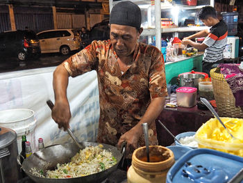 Person holding food