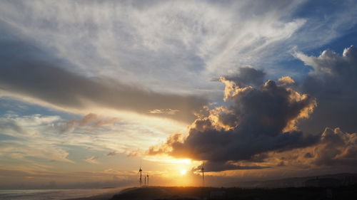 Scenic view of sky during sunset
