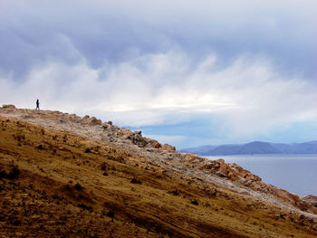 Scenic view of mountain against sky