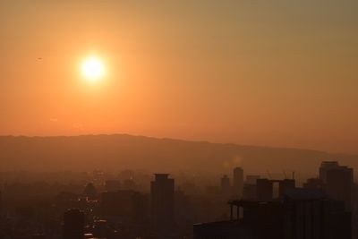 Cityscape at sunset