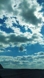 Scenic view of landscape against cloudy sky