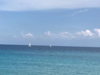 Scenic view of sea against sky