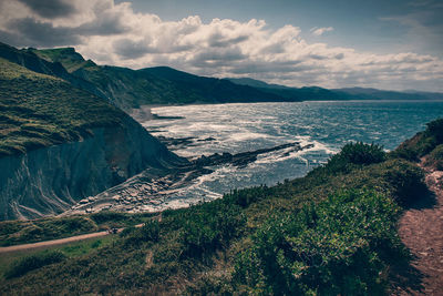 Scenic view of sea against sky