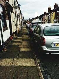 Cars on city street