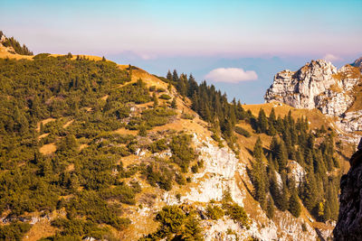 Scenic view of mountain against sky