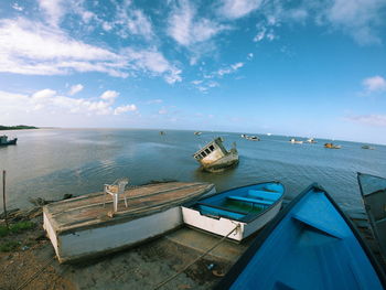 Scenic view of sea against sky