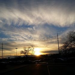 Road at sunset