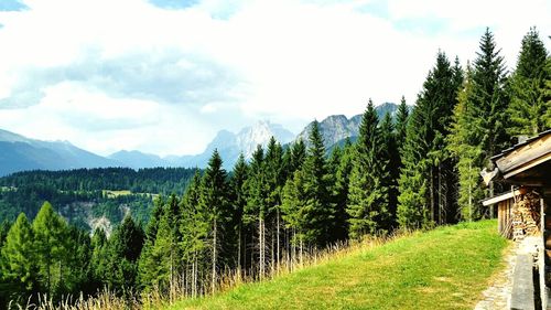 Scenic view of mountains