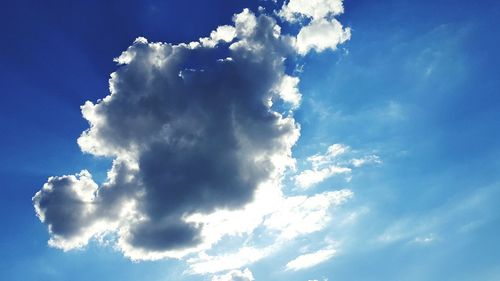 Low angle view of clouds in sky