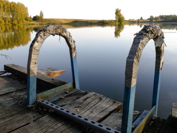 Scenic view of river against sky