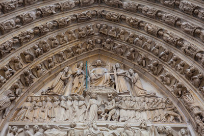 Low angle view of statue