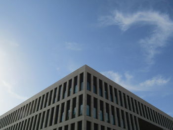 Modern building seen from the corner