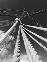 Low angle view of bridge against sky