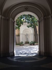 Entrance of building