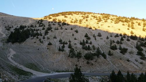 Scenic view of mountain against sky
