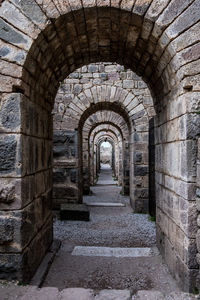 Archway of old building