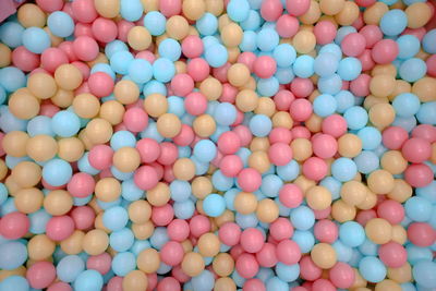 Full frame shot of multi colored balls
