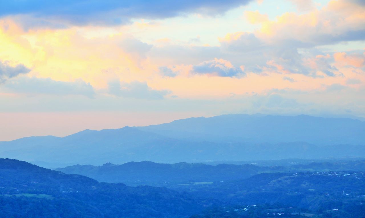 mountain, scenics, beauty in nature, tranquility, mountain range, nature, no people, tranquil scene, sky, remote, outdoors, cloud - sky, landscape, sunset, day