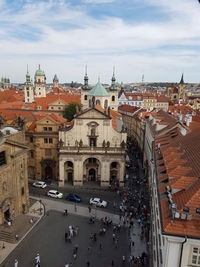 The charles bridge is 520m long and 10m wide.  its construction was started by charles iv in 1357.