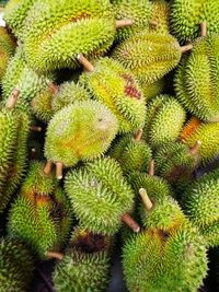 Full frame shot of green fruits at market