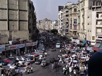 Crowd on a city