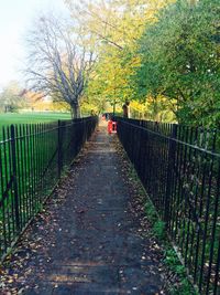 View of footbridge