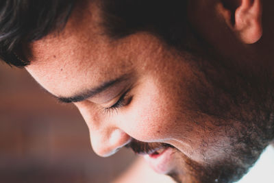 Close-up of young man