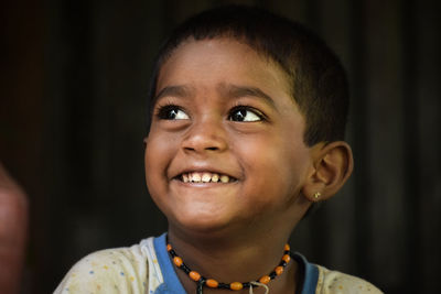 Portrait of smiling boy