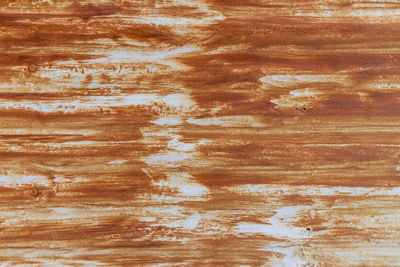 Surface level of wooden plank