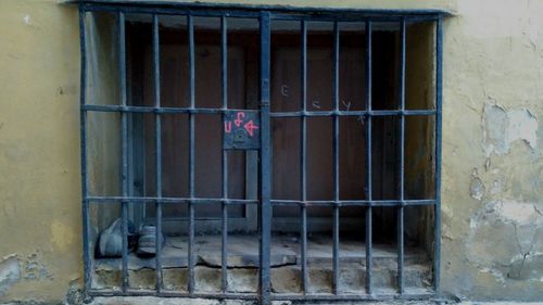 Open window in cage