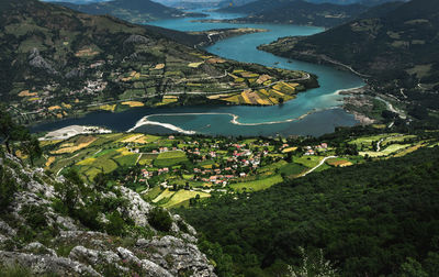 Aerial view of landscape