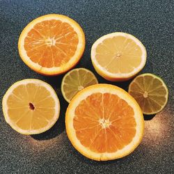 High angle view of fruits