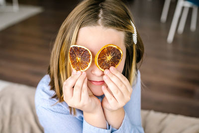 Close-up of woman wearing sunglasses