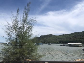 Scenic view of river against sky