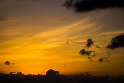 Scenic view of sunset sky