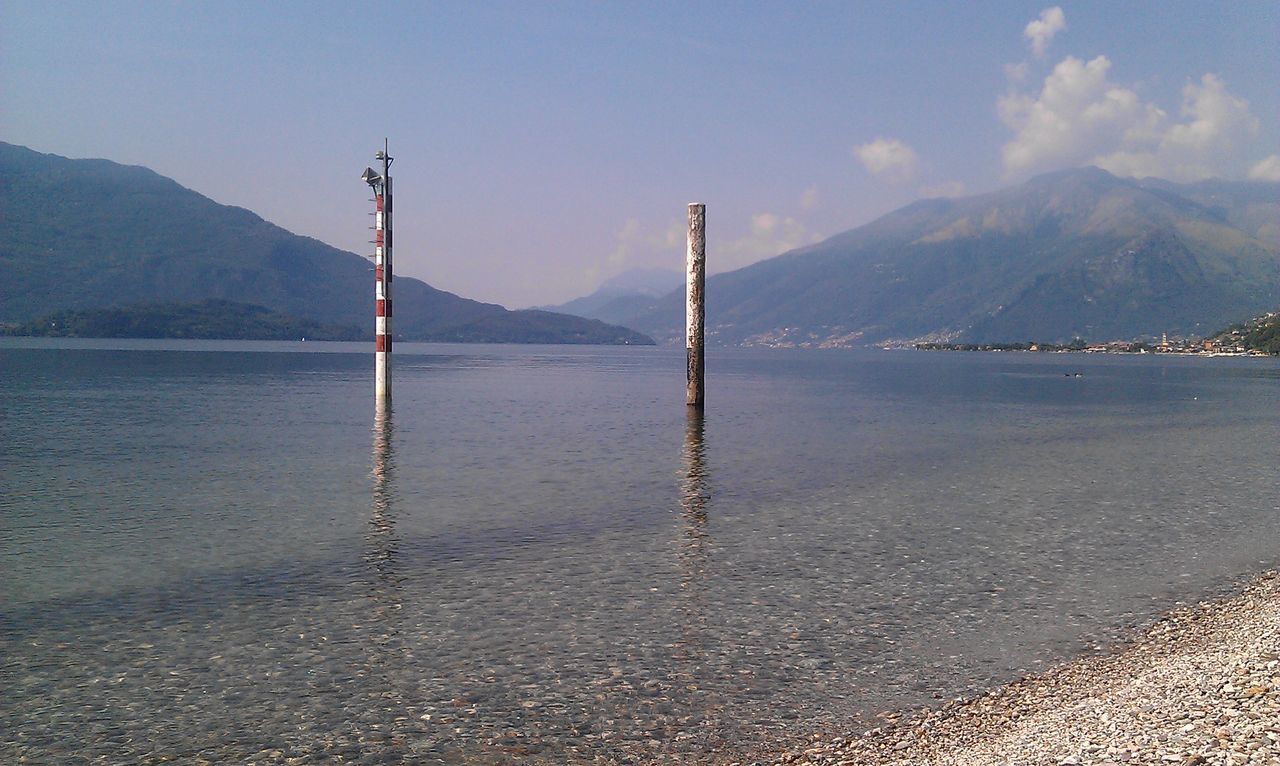 mountain, water, mountain range, tranquil scene, tranquility, scenics, beauty in nature, sky, lake, nature, reflection, idyllic, sea, non-urban scene, shore, beach, outdoors, remote, day, no people