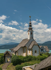 Historic rosary or winter church in maria worth, carinthia, austria