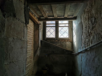 Interior of abandoned house