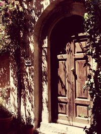 Entrance of historic building