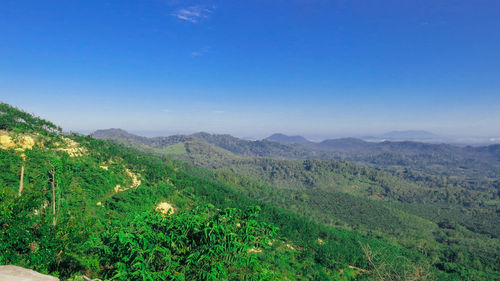 Scenic view of mountains