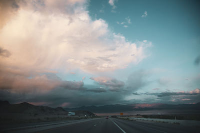 Highway against sky
