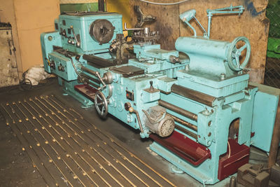 Close-up of machine part