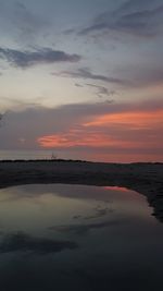 Scenic view of sunset sky