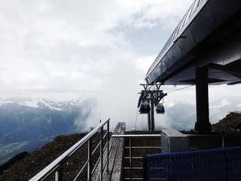 Cloudy sky over mountains